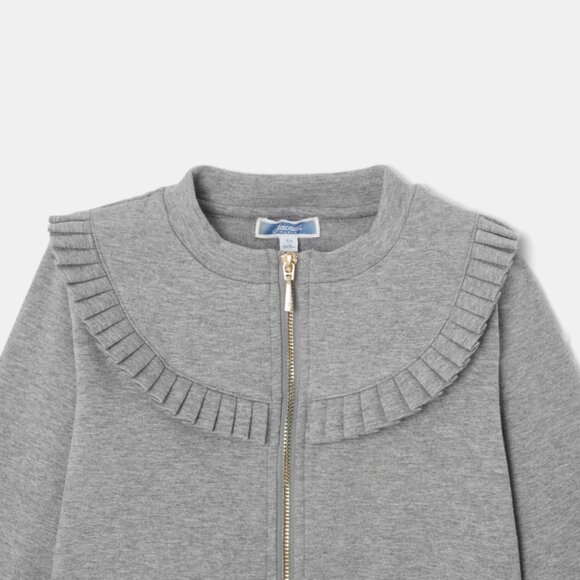 Little girls Jacadi zip sweatshirt - Picture 3 of 8